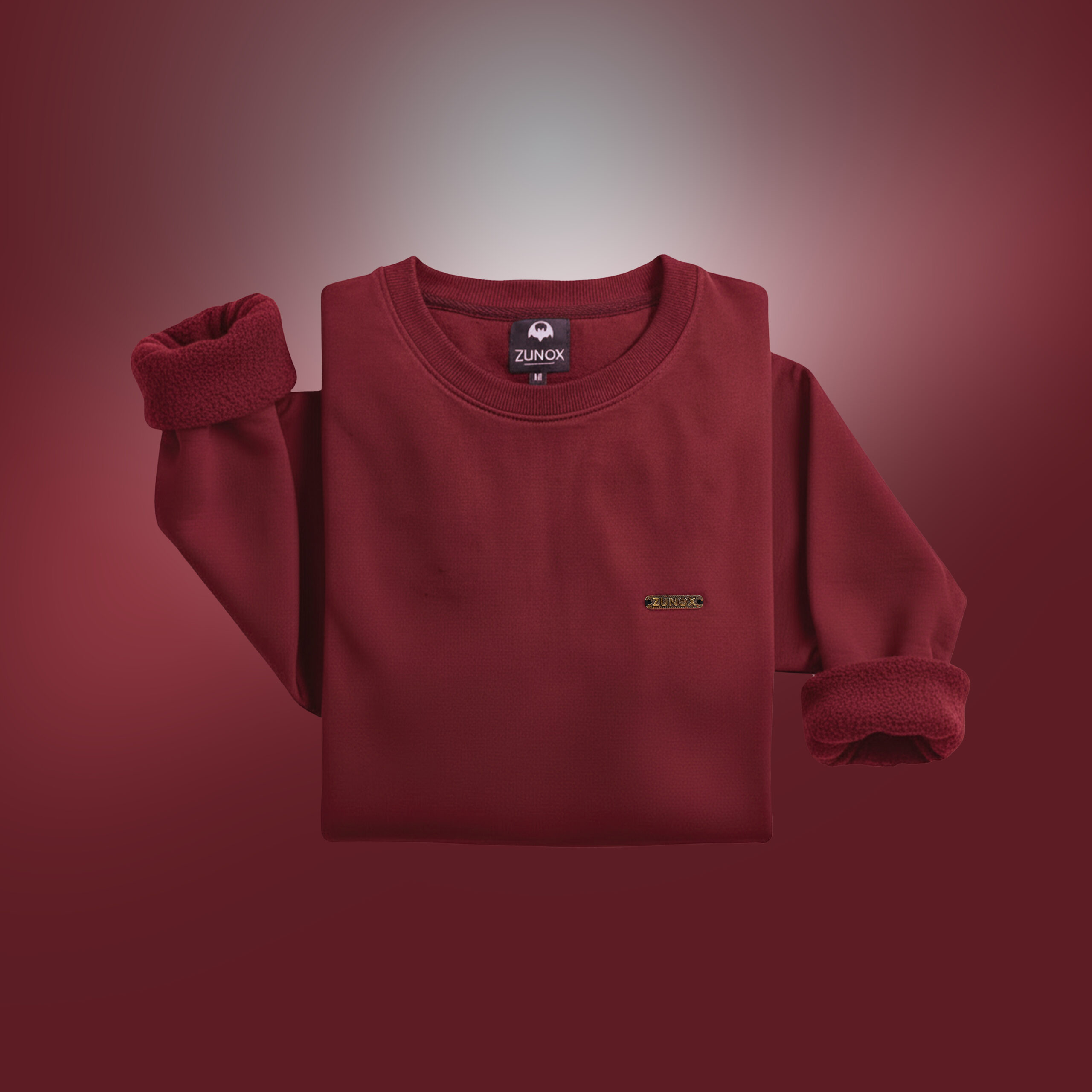 zunox essential crimson sweatshirt