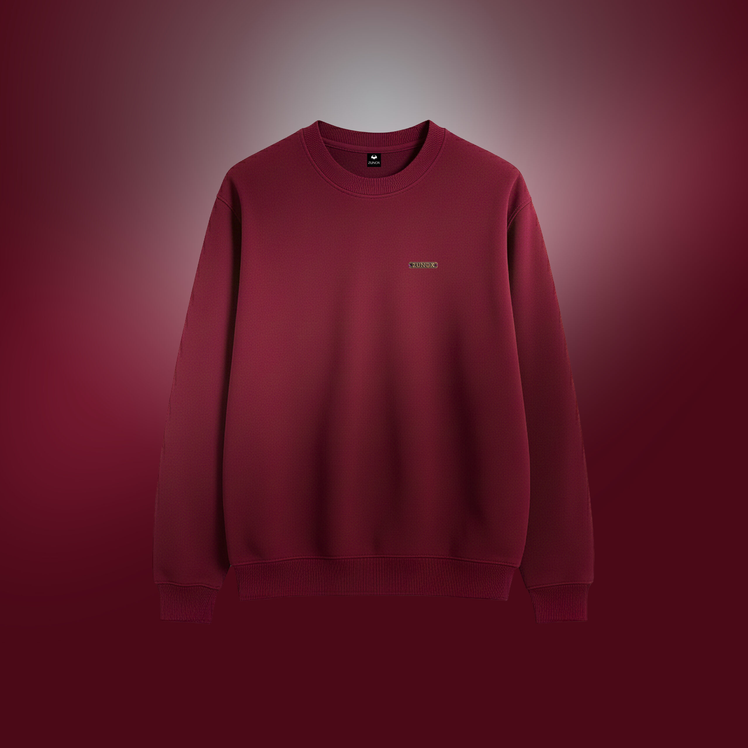 zunox essential crimson sweatshirt